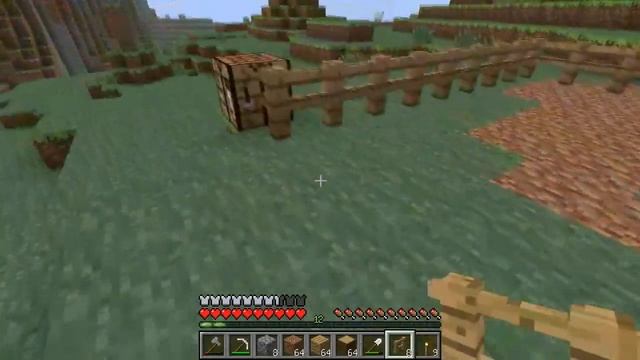 Minecraft выживание! Делаем маленькую ферму и загон для овец смотреть онлайн