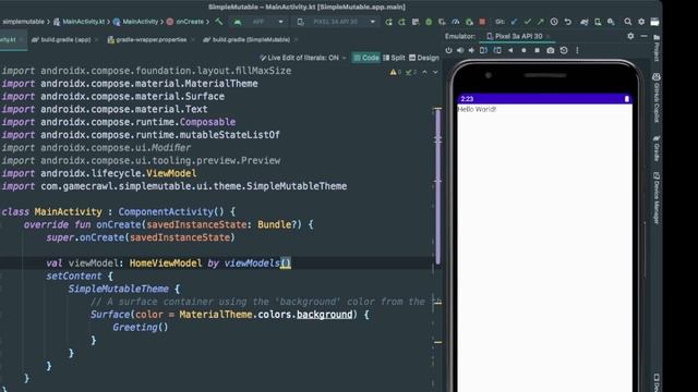 Jetpack compose: View Model and mutablestatelistof смотреть онлайн