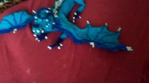 Большой дракон из резинок (сапфира) Rainbow Loom Dragon Saphira from Eragon