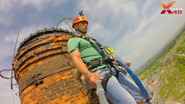 Прыжки с веревкой Калуга - 80 метров! смотреть онлайн