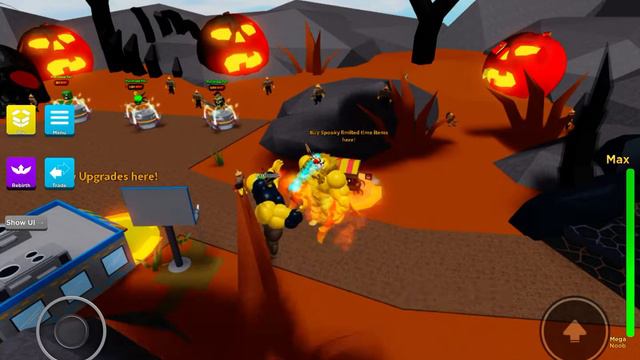 Buying the Chainsaw in Roblox mega noob simulator Halloween 2022 смотреть онлайн