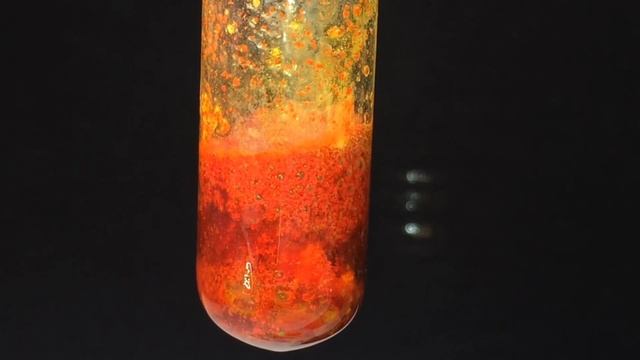 Фтористый Хромил - CrO2F2. Реакция Дихромата Калия, Фторида Натрия и Серной кислоты. смотреть онлайн