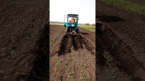 Самодельный трактор. Распашник .
