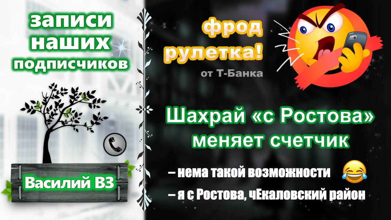 ВАСИЛИЙ ВЗ. Фрод-рулетка от наших подписчиков. Шахрай с Ростова меняет счетчик. смотреть онлайн