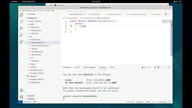 Creating a Word Game in React - Full Tutorial смотреть онлайн