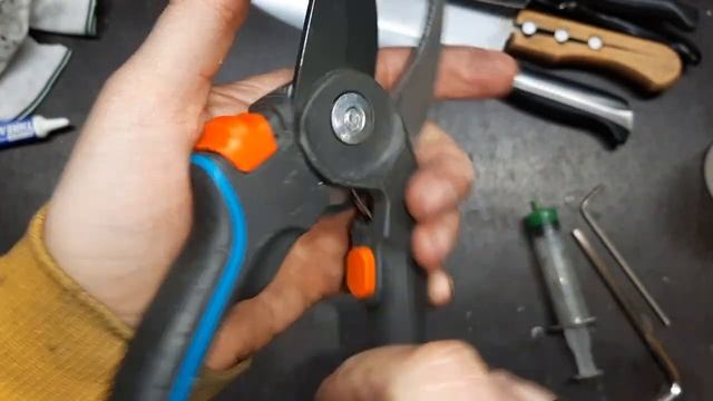 Секатор Gardena после заточки. Часть 2.