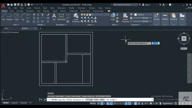 20X20 Feet House plan in AutoCAD #3 смотреть онлайн