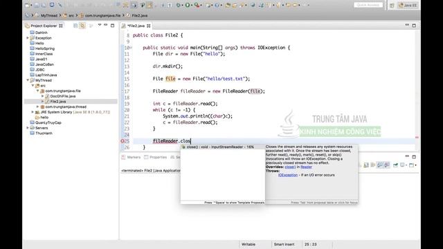 Java Cơ Bản 77 Tạo thư mục và đọc ghi file смотреть онлайн