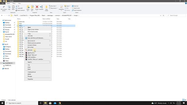 PES2021 Mod Menu ภาษาไทย