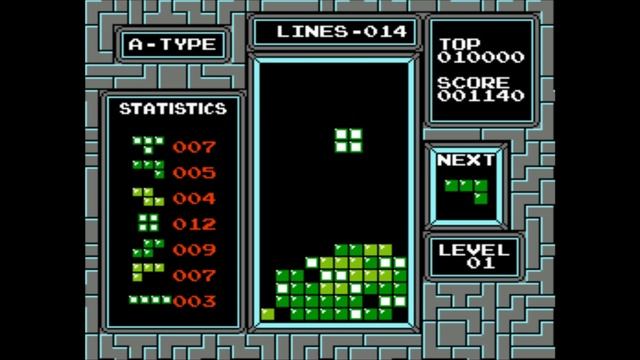 26 Lines - NO ROTATION NES Tetris смотреть онлайн