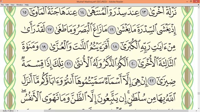 Practice reciting with shaykh Ayman Swayd -AN-NAJM, p.526 смотреть онлайн