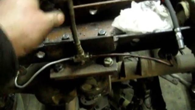 Самодельный трактор,установил гидроручник