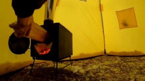 НОЧЁВКА ЗИМОЙ В ЛЕСУ | ПАЛАТКА С ПЕЧКОЙ | ОДИНОЧНЫЙ ПОХОД