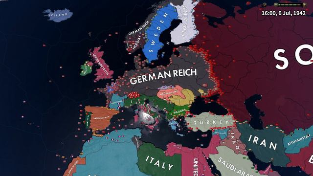 What if all planes were deleted in 1939? Hoi4 Timelapse смотреть онлайн