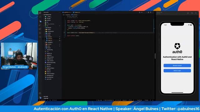Autenticación con Auth0 en React Native смотреть онлайн
