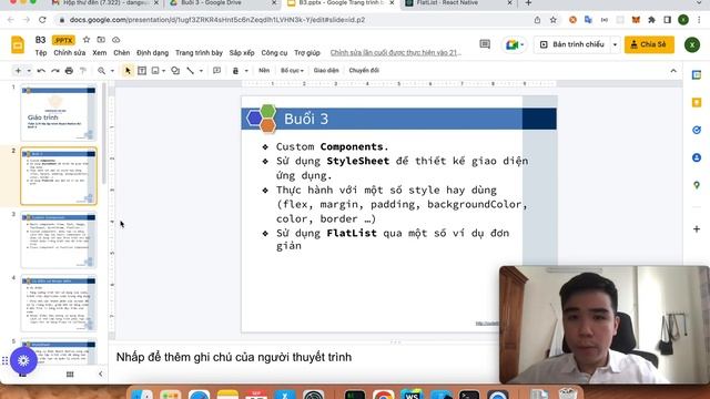 Học lập trình mobile React Native - Buổi 3 - Stylesheet cơ bản, Thực hành FlatList смотреть онлайн