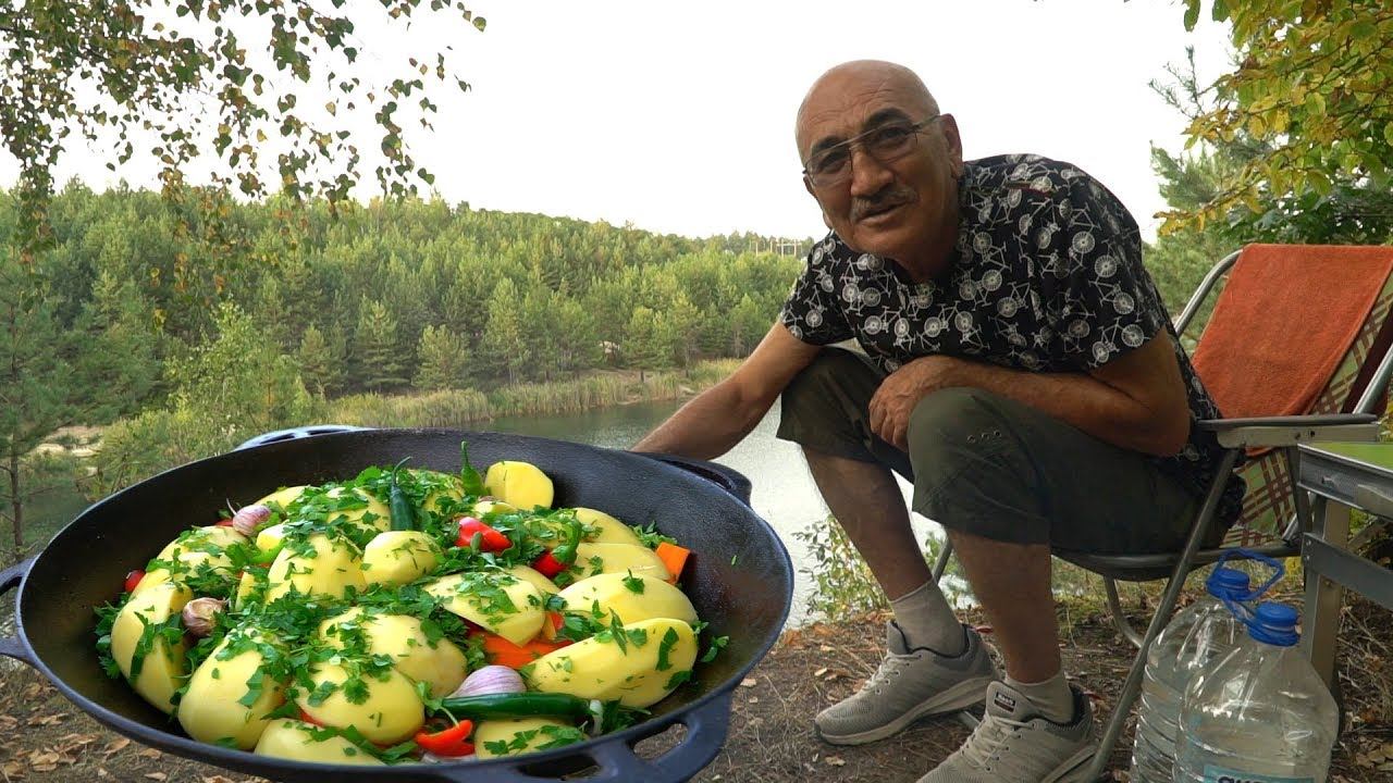 ДЫМЛЯМА узбекская в казане на природе смотреть онлайн