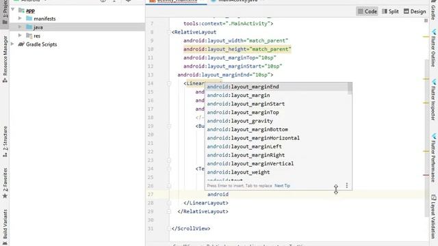 How To Make A ScrollView In Android Studio