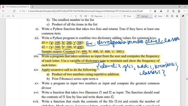 Module Code- M3-R5 |Python Programming Language| NIELIT OLEVEL 2021 Practical Questions | Class-7 смотреть онлайн