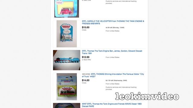 Thomas The Tank ERTL Dates & Buying Rare Thomas & Friends Toy Trains смотреть онлайн