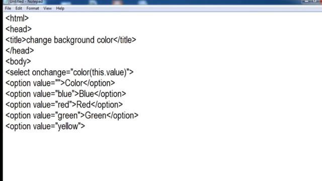 CHANGE BACKGROUND COLOUR IN JAVASCRIPT смотреть онлайн