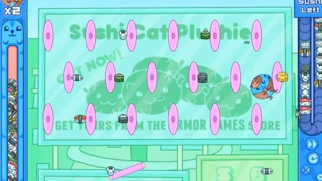 Симулятор вечно голодного кота Sushi cat 2 The great purrade уровень 11 смотреть онлайн