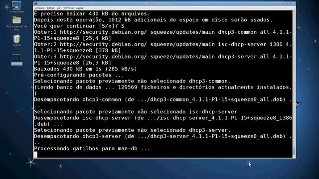 Virtual Box - Linux Debian 6 (DNS, DHCP e PDC Samba) смотреть онлайн