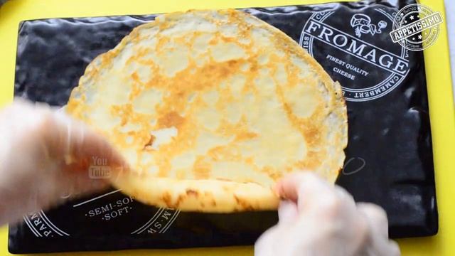 БЛИНЫ ЛУКОШКИ. Как красиво подать блины ☆ Красивая подача блинов с начинкой: с икрой, грибами, мясо смотреть онлайн