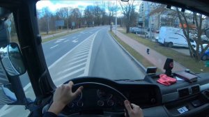 #95код Вождение по городу. Первый раз с полуприцепом.