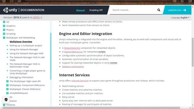 Руководство Unity: Многопользовательская игра и работа в сети 1# Обзор сетевой игры
