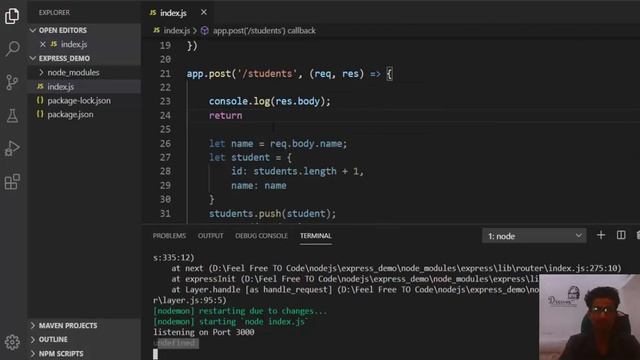 35. Calling End Points Using Postman - Node Js - In hindi смотреть онлайн