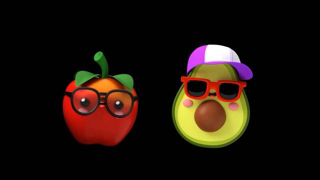 FRUITS DANCING in the SUMMER ️️️ Sensory Video with dance music смотреть онлайн