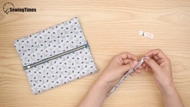 DIY CUBE POUCH BAG | Super Easy purse bag Tutorial | Sewing Gift Ideas [sewingtimes] смотреть онлайн