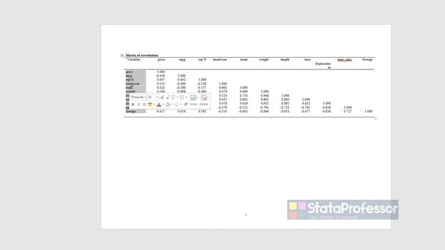 Create publication quality table of correlation in Stata with asdoc смотреть онлайн