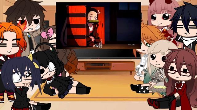 Anime characters react to each other (?Nezuko?) (4/10) смотреть онлайн