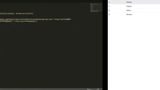 Bootstrap 4 (Alpha 6) content: Tables смотреть онлайн