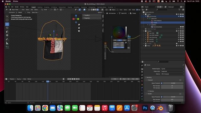 3D T-Shirt Knitting Mockup Tutorial смотреть онлайн