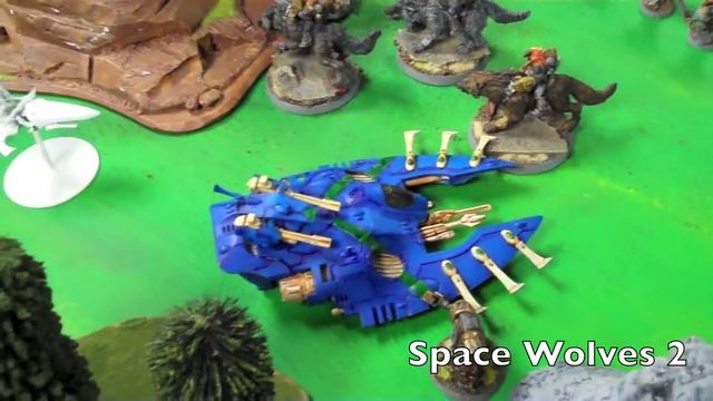 BoLS Battle Report #108 Space Wolves vs Eldar | Warhammer 40k смотреть онлайн
