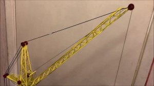 Модель крана. Башенный кран КБ 405. Масштаб 1:43. Tower crane model.