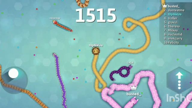 Играем в игру Snake.io 2 часть