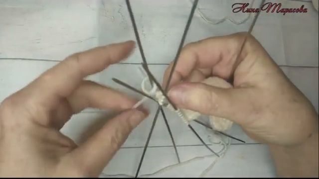 Как связать куклу спицами. Малыш Ярик. Часть 2 . Ручки. смотреть онлайн