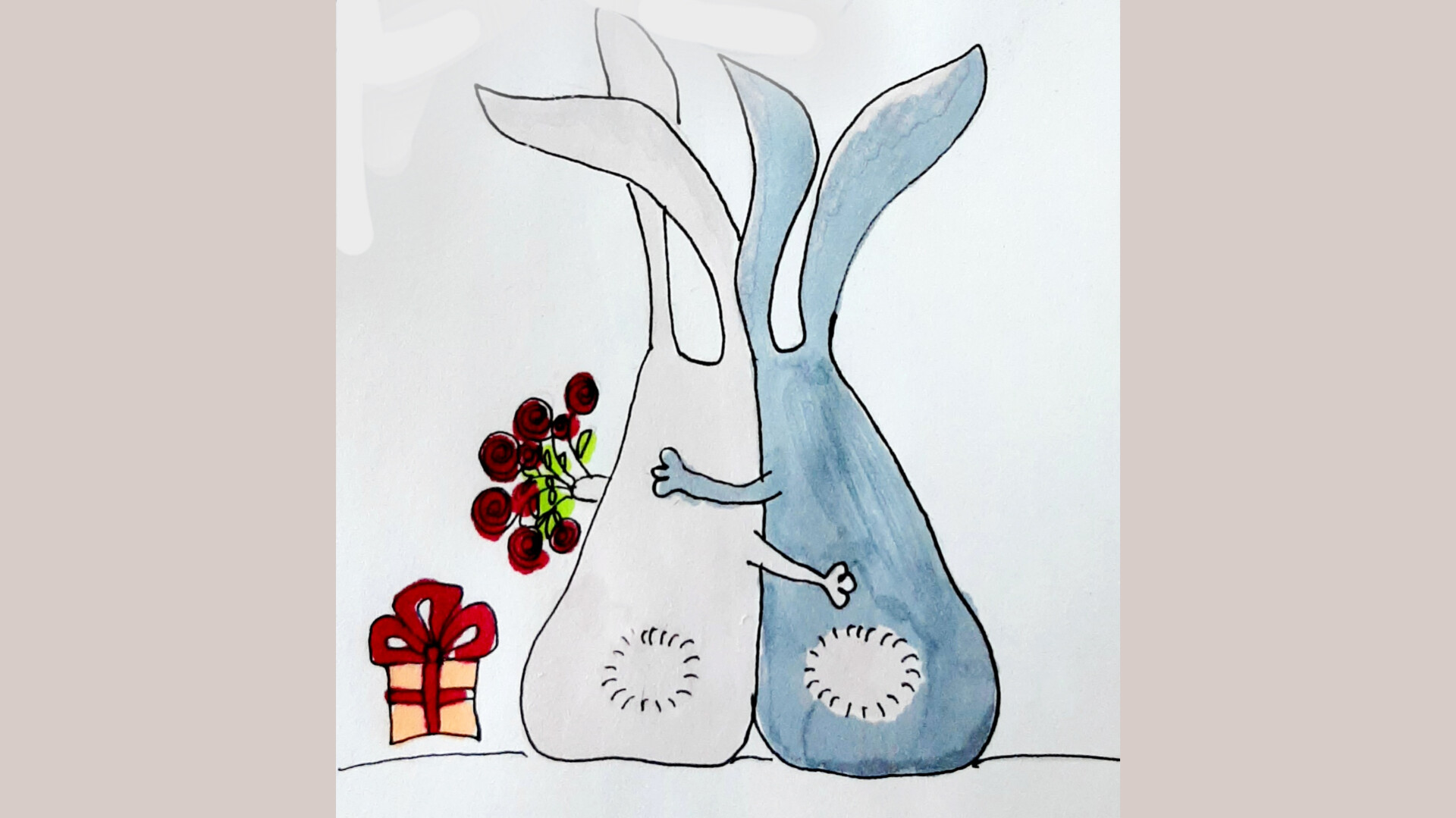 Влюбленная парочка | рисунок на день Святого Валентина смотреть онлайн