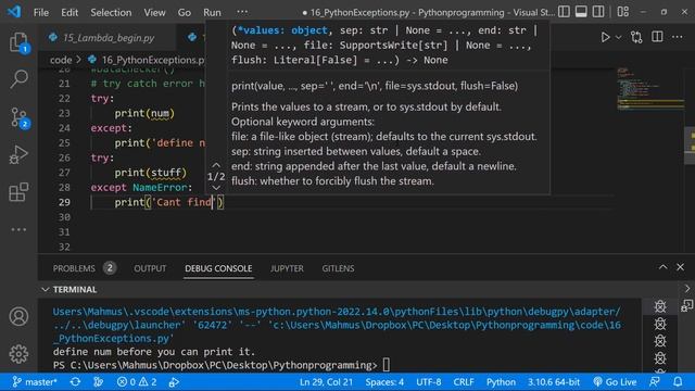 Python for Beginners (Set 27) Errors in Python смотреть онлайн