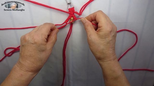 Makrome anahtarlık yapımı 3 – Macrame keychain making 3 смотреть онлайн