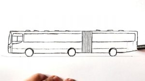 Как нарисовать Автобус гармошка