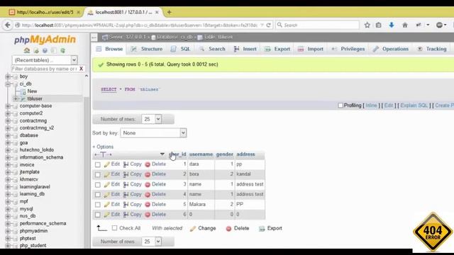 3 Codeigniter CRUD Part 3 - Error 404 смотреть онлайн