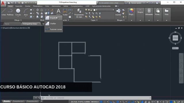 Curso Básico Autocad 2018 parte 2 - Tutorial prara principiantes - En español смотреть онлайн