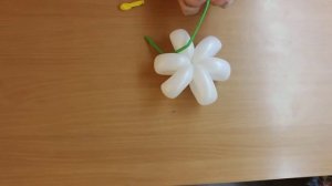 Ромашка из воздушных шариков