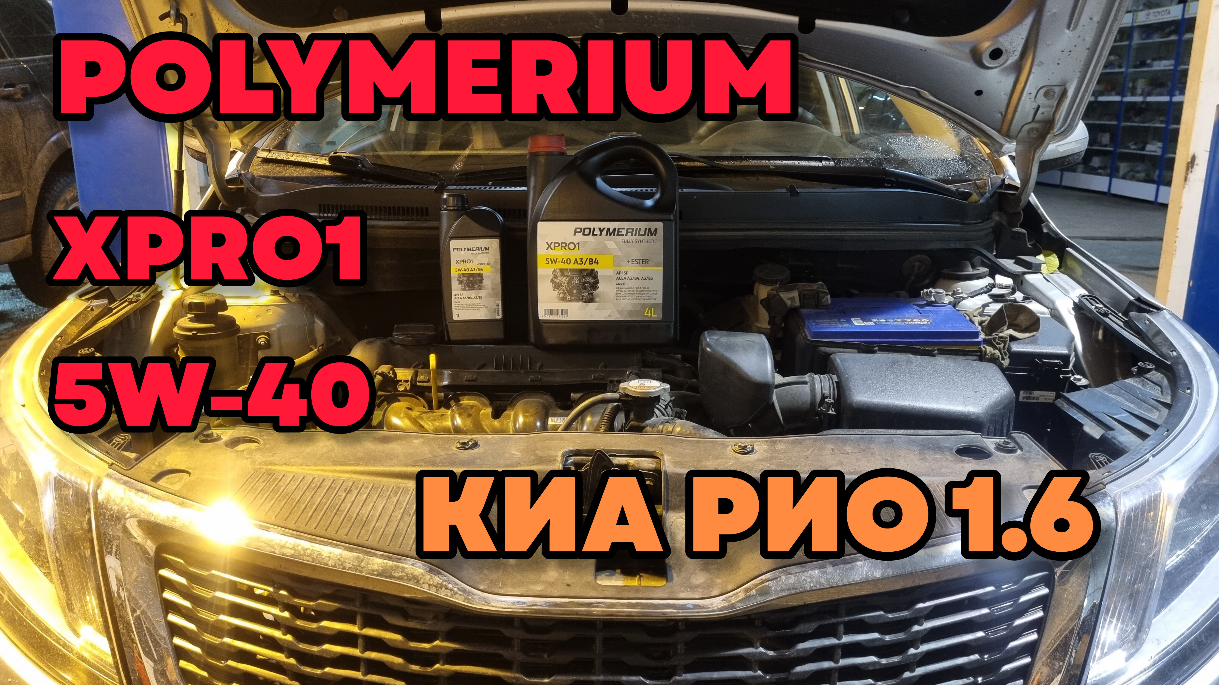 Моторное масло POLYMERIUM XPRO1 5W-40 в КИА РИО 1.6