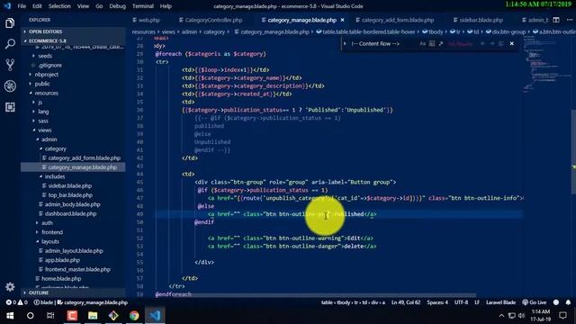Laravel Ecommerce Bangla Tutorial | category edit Category delete and Category update Part-06 смотреть онлайн